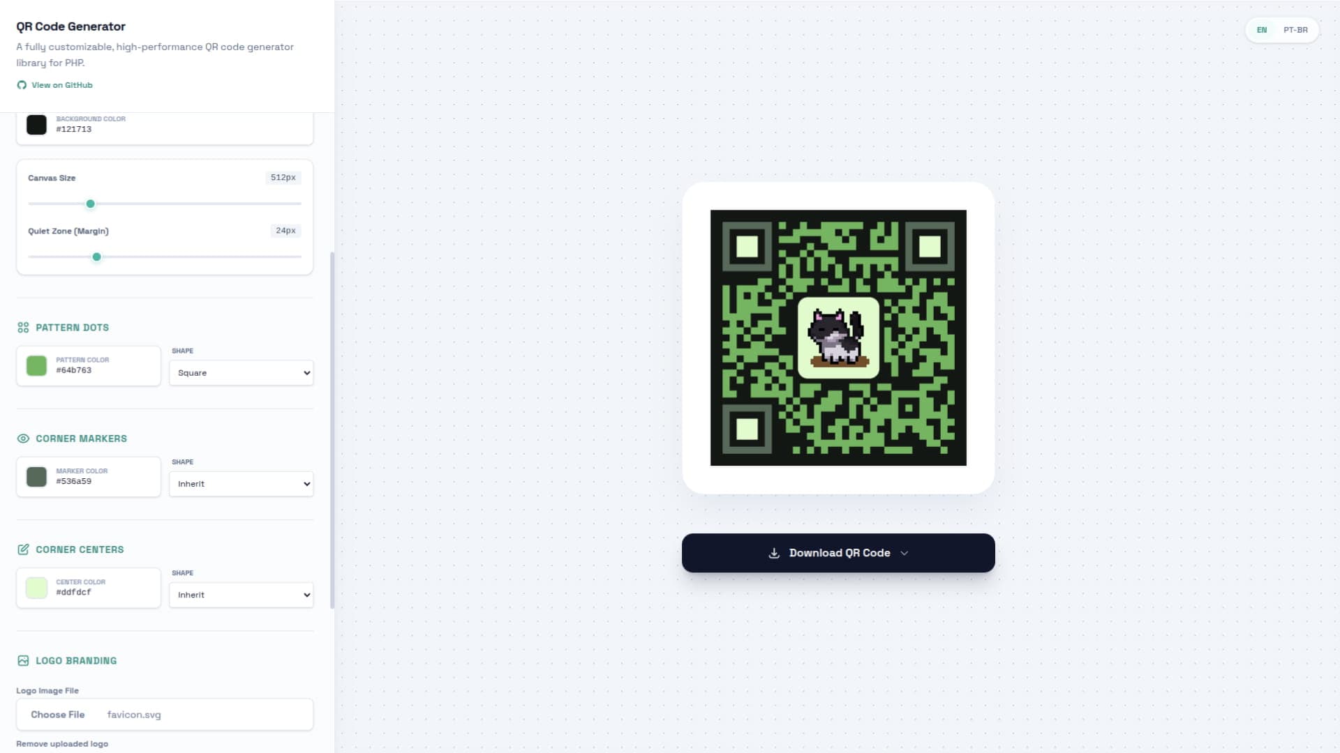QR Code Generator: Biblioteca PHP open source